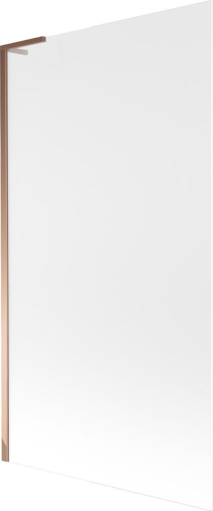 Mexen Next L Badewannenabtrennung 1-flügelig 100 x 150 cm, matt, Roségold - 895-100-000-03-30-60