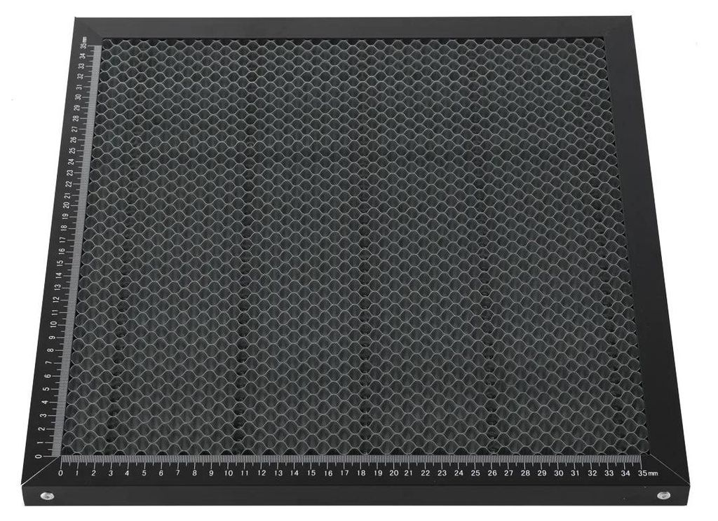 Honigwaben-Tisch für Lasergravur/Laserschneiden - Arbeitsplattform - Stahlplatte - 400×400 mm - Saubere Schnitte - Stabiler Halt