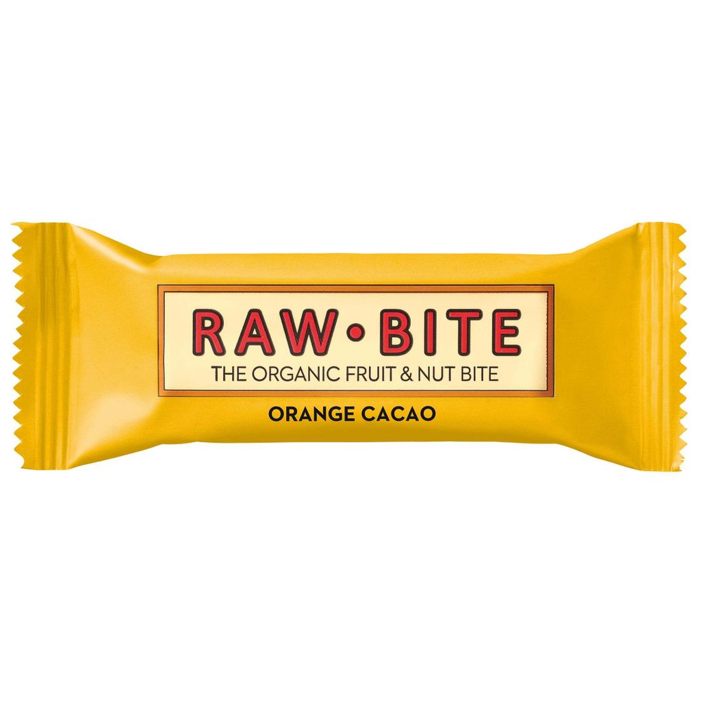 Raw Bite Riegel Orange Cacao 50 Produktbild 