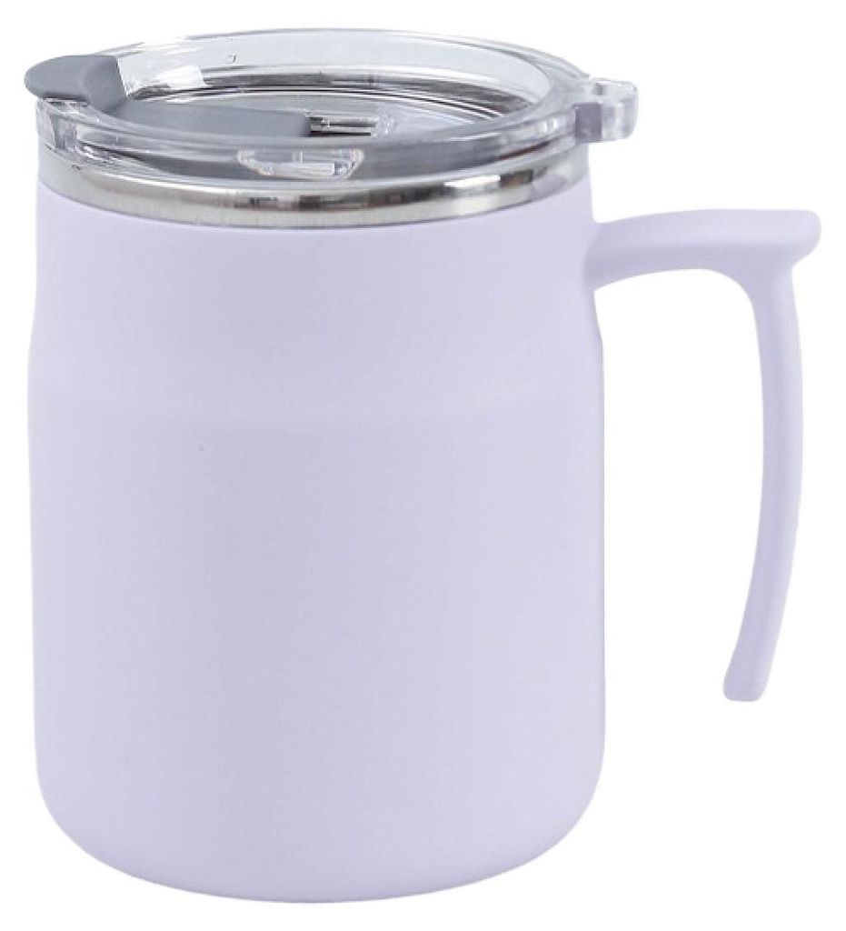 Edelstahlbecher, isolierte Wasserflasche, Teetasse mit Deckel,500ml,Purple
