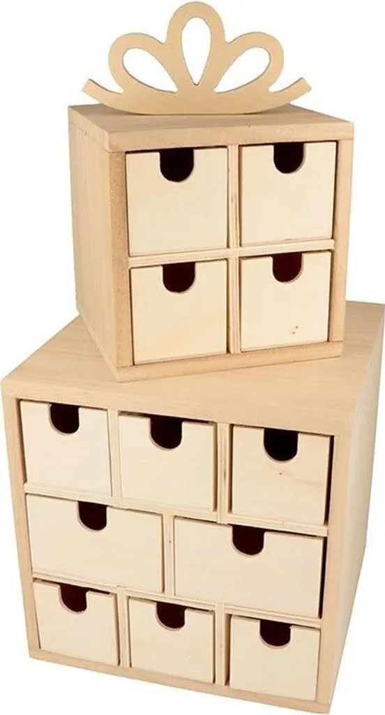 Boîtes de Rangement Bois : Idéal pour Emballages Cadeaux de Noël