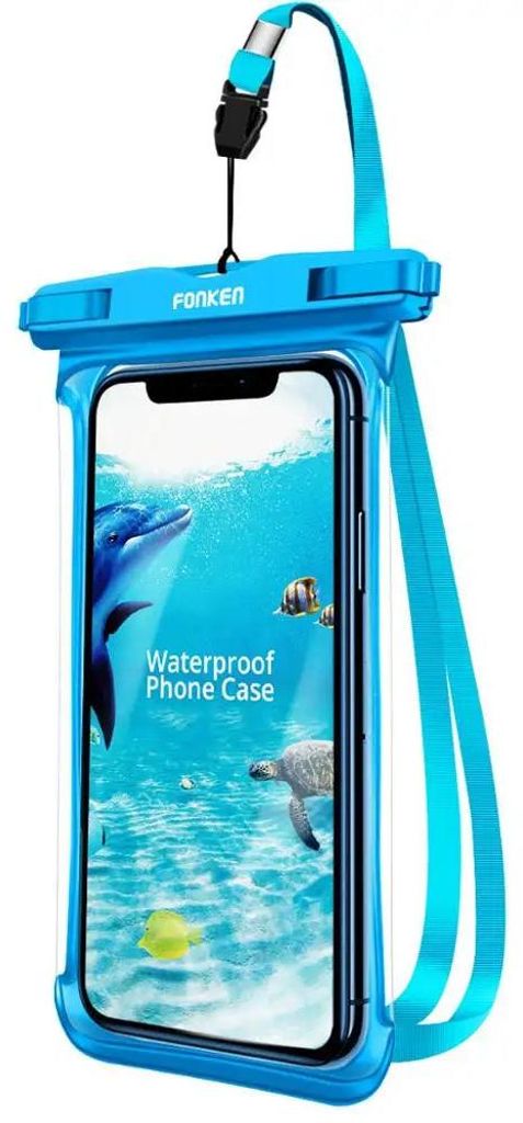 Wasserdichte Hülle für Telefon Unterwasser Schnee Regenwald Transparente Trockentasche Schwimmtasche Große Handyhülle Blaues