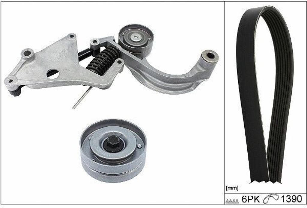 INA 529 0457 10 Keilrippenriemensatz für MINI Schrägheck (R50, R53)