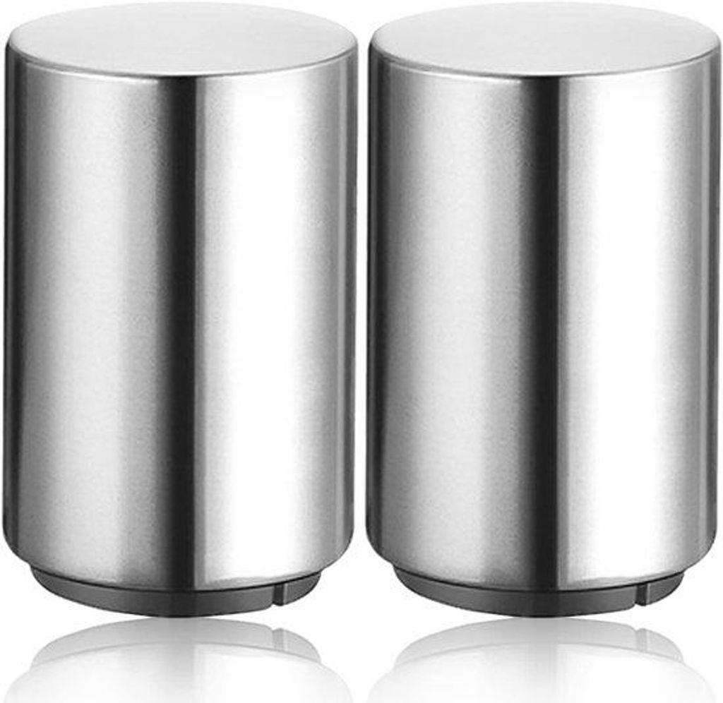 Bieropener-Set - Magnetische Dop-Vanger - 2 Stück - Silber