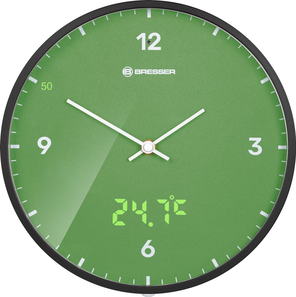Bresser My Time Led Wanduhr Grün  Grün One Size Produktbild 1