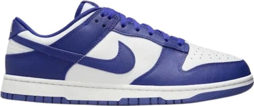 Nike - "Dunk" Retro Sneaker für Herren, Leder SY1585 (44,5 EU) (Blau/Weiß)