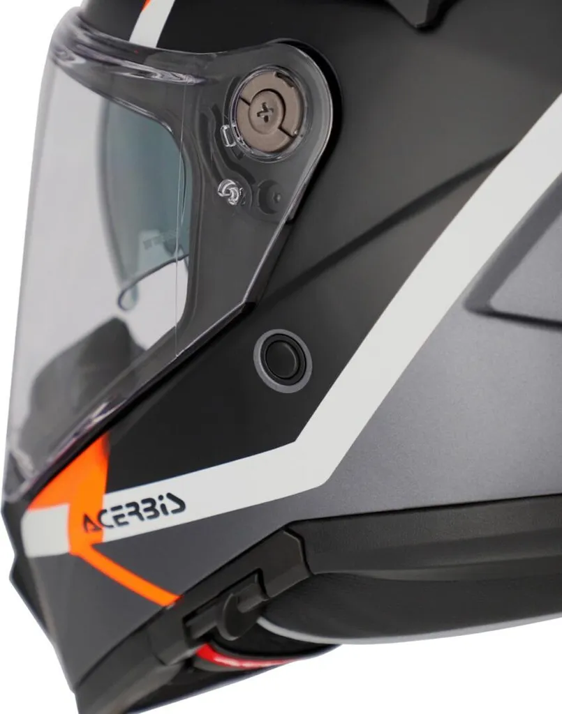 Casque ACERBIS Attack avec Ventilation Optimisée Noir et Orange - L - 9