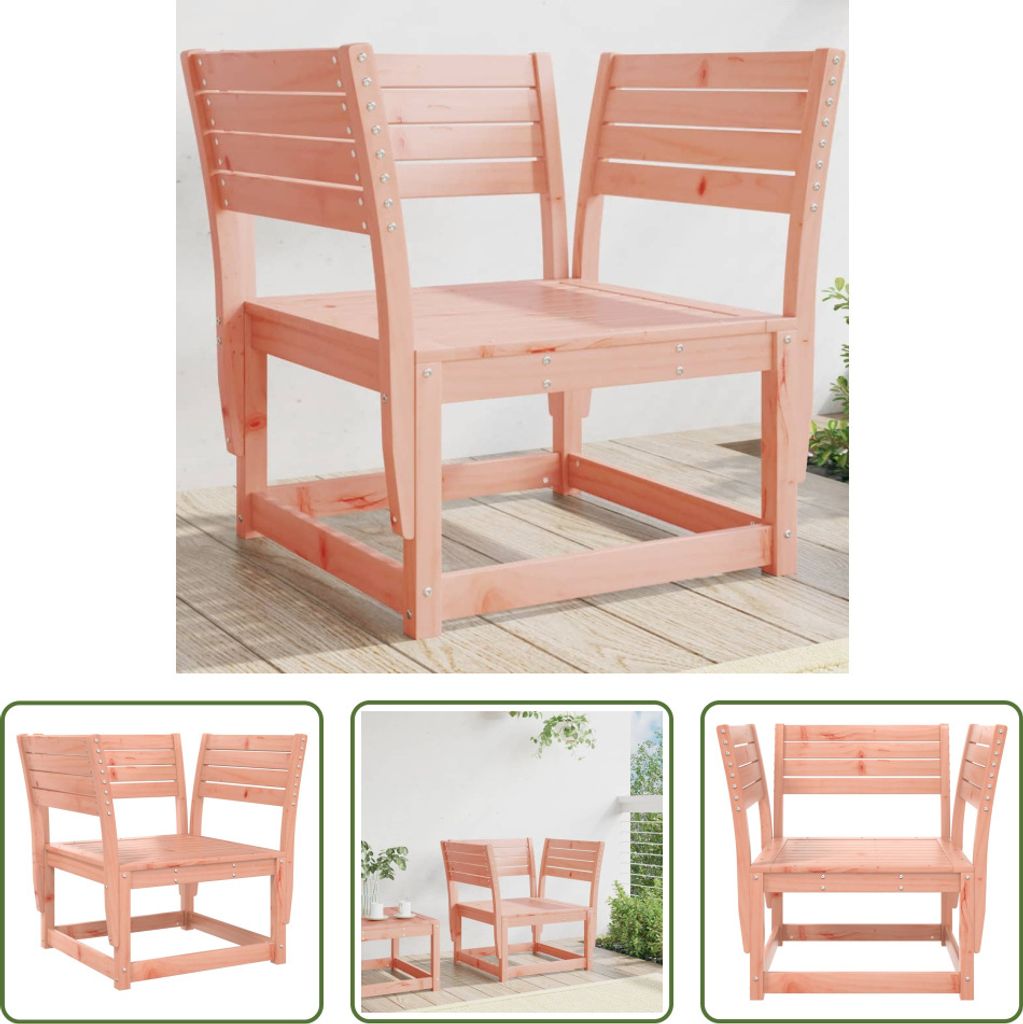The Living Store Gartenstuhl Massivholz Douglasie