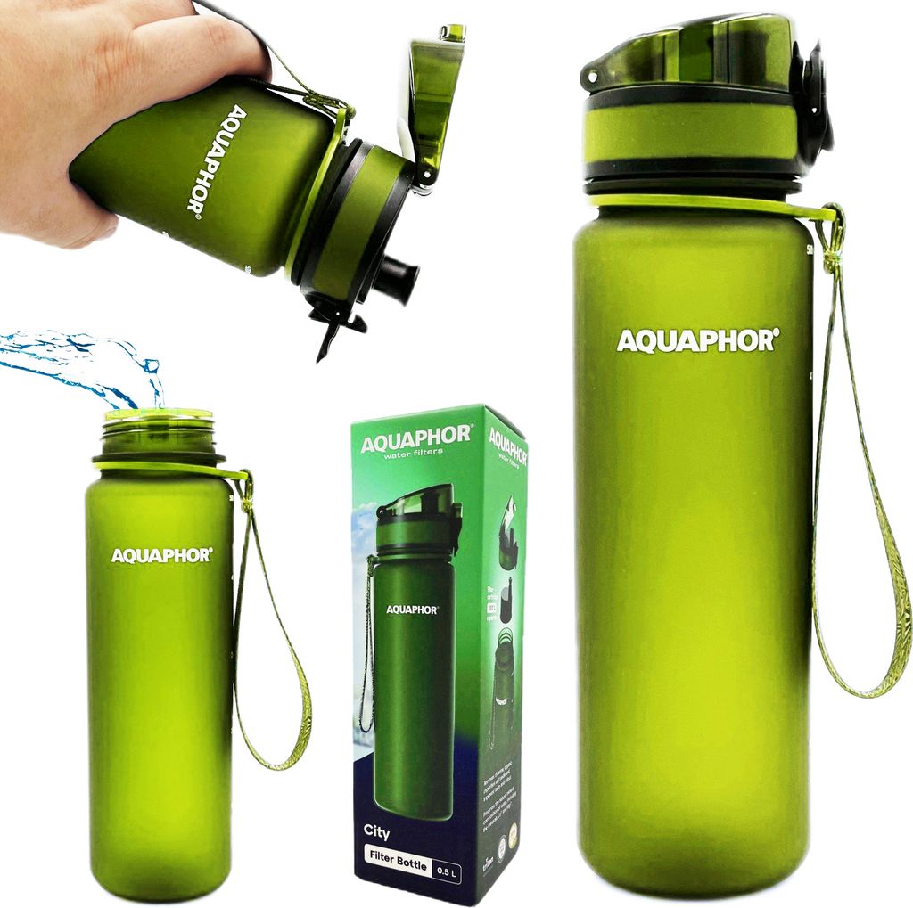 AQUAPHOR Wasserfilterflasche 0,5 l GRÜN