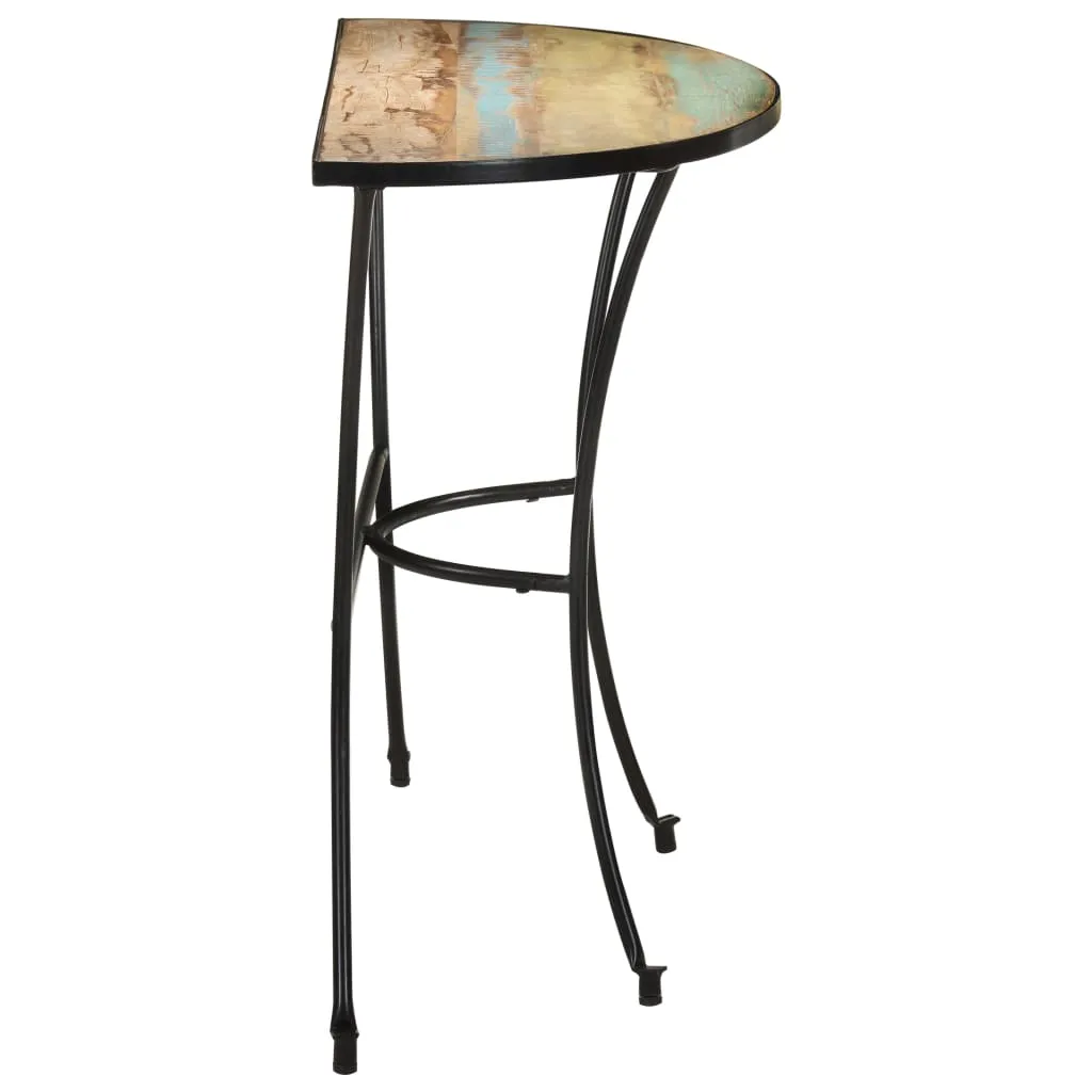 Console d'entrée en bois de récupération 110 cm style industriel chic