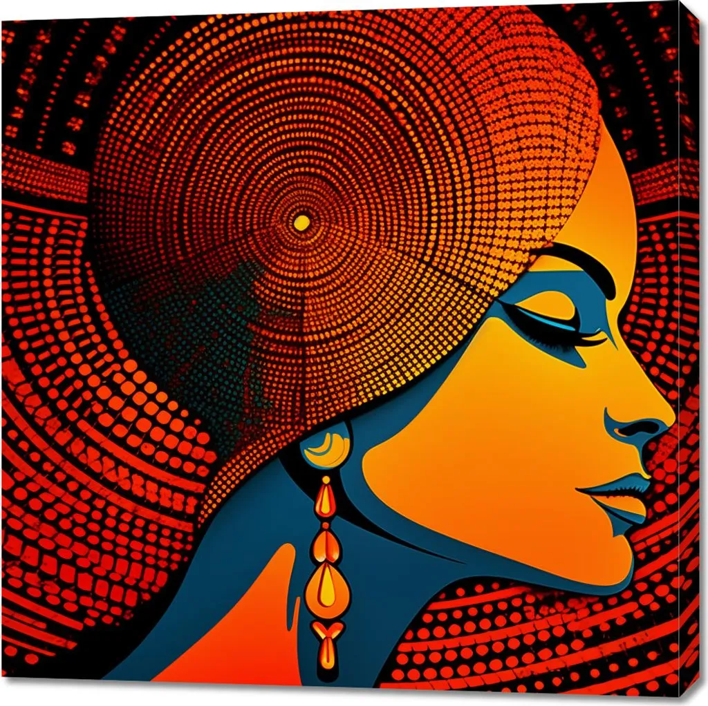 Tableau 90x90 cm L'oracle de l'hypnose pour cabinet de thérapeute