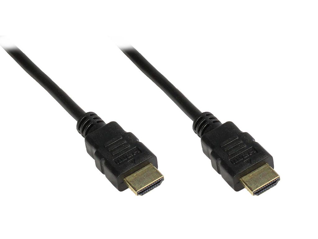 High-Speed-HDMI -Kabel, vergoldete Stecker mit Ferritkernen, 2m, Good Connections