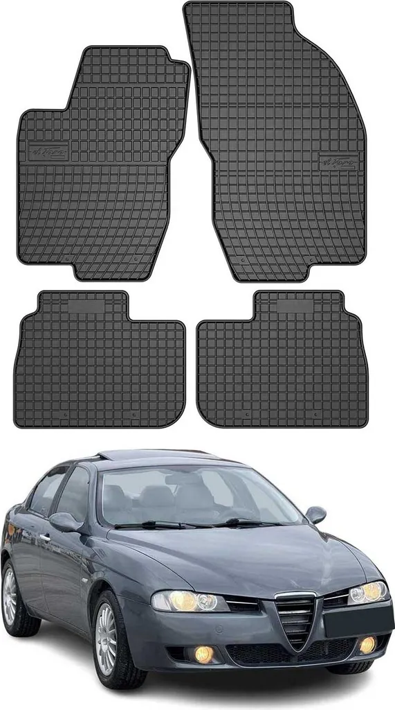 Offerta Tappetini Gomma Alfa 156 Berlina e Sportwagon 97-06 Inodore