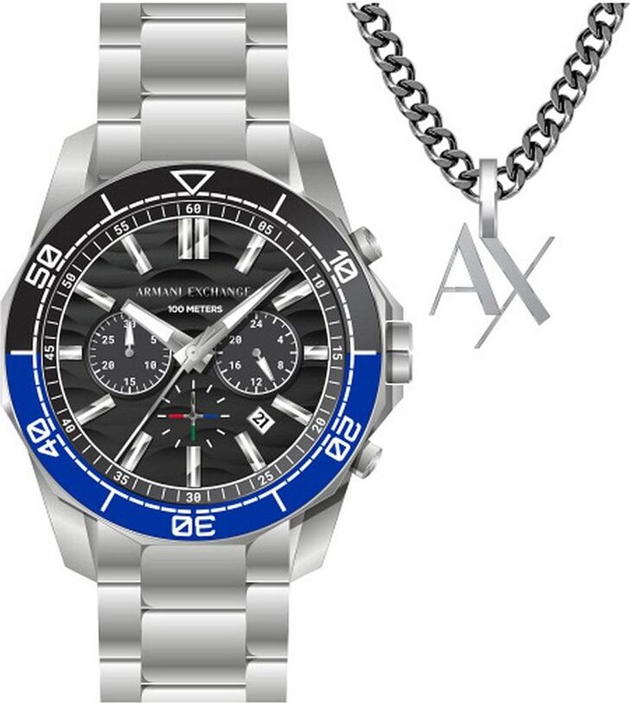 Chronographe Armani Exchange collection argent - homme Image du produit 