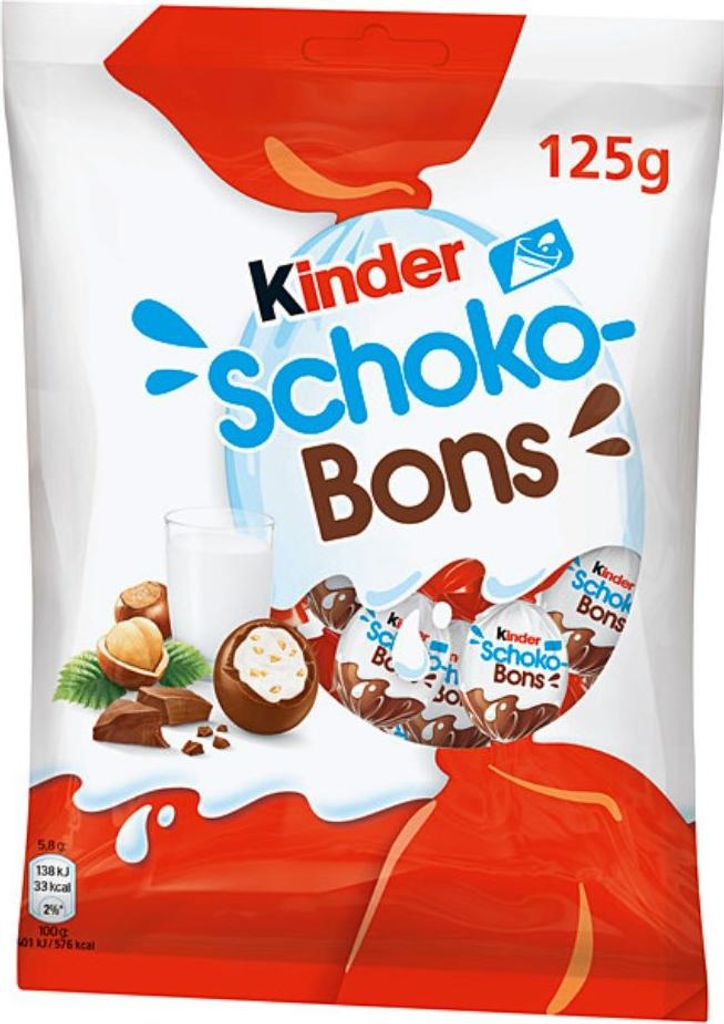 Ferrero Kinder Schoko-Bons, Chocolate snacks, 125 g, 2401 Zdjęcie produktu 