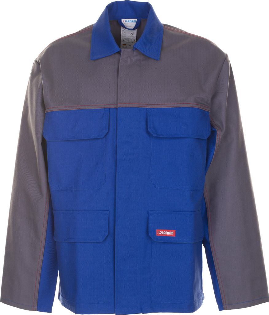 Größe 48 Herren Planam Major Protect Jacke 1-lagig kornblau grau Modell 5200