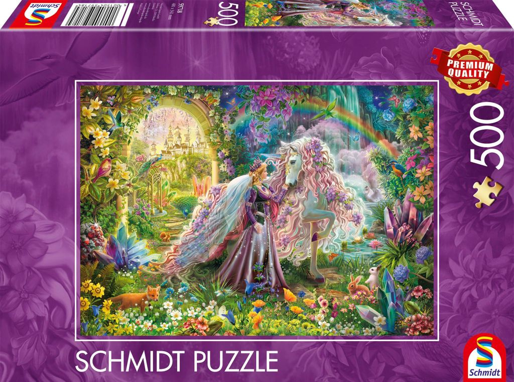Schmidt Spiele Puzzle 500 Teile Traumreise mit Einhorn