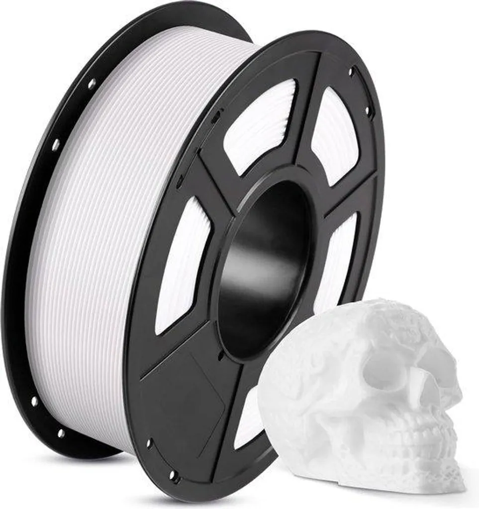 Filament PLA blanc 1.75mm 1kg pour imprimante 3D FDM universel