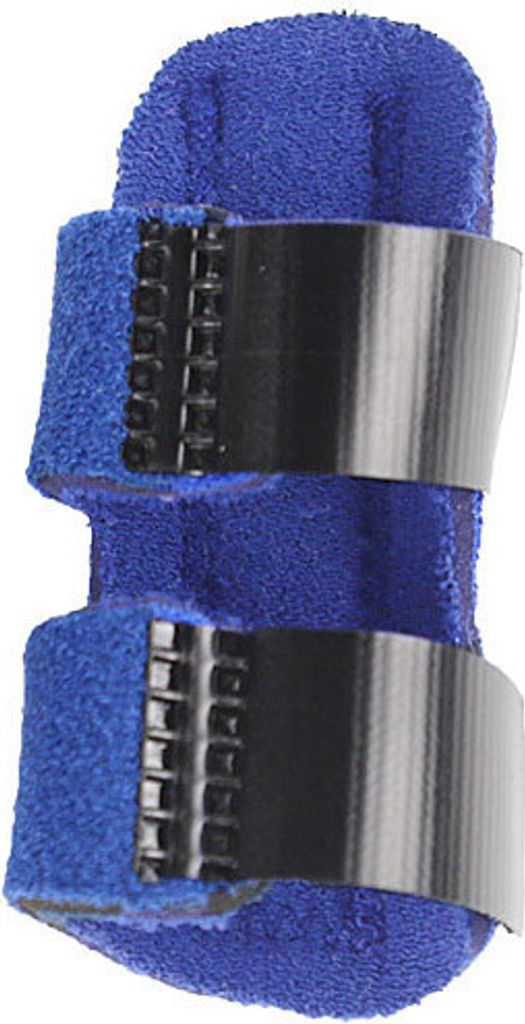 ASKSA Fingerschiene Fingerschutz Schnappfinger, verstellbarem Befestigungsgurt Fingerverband, Blau