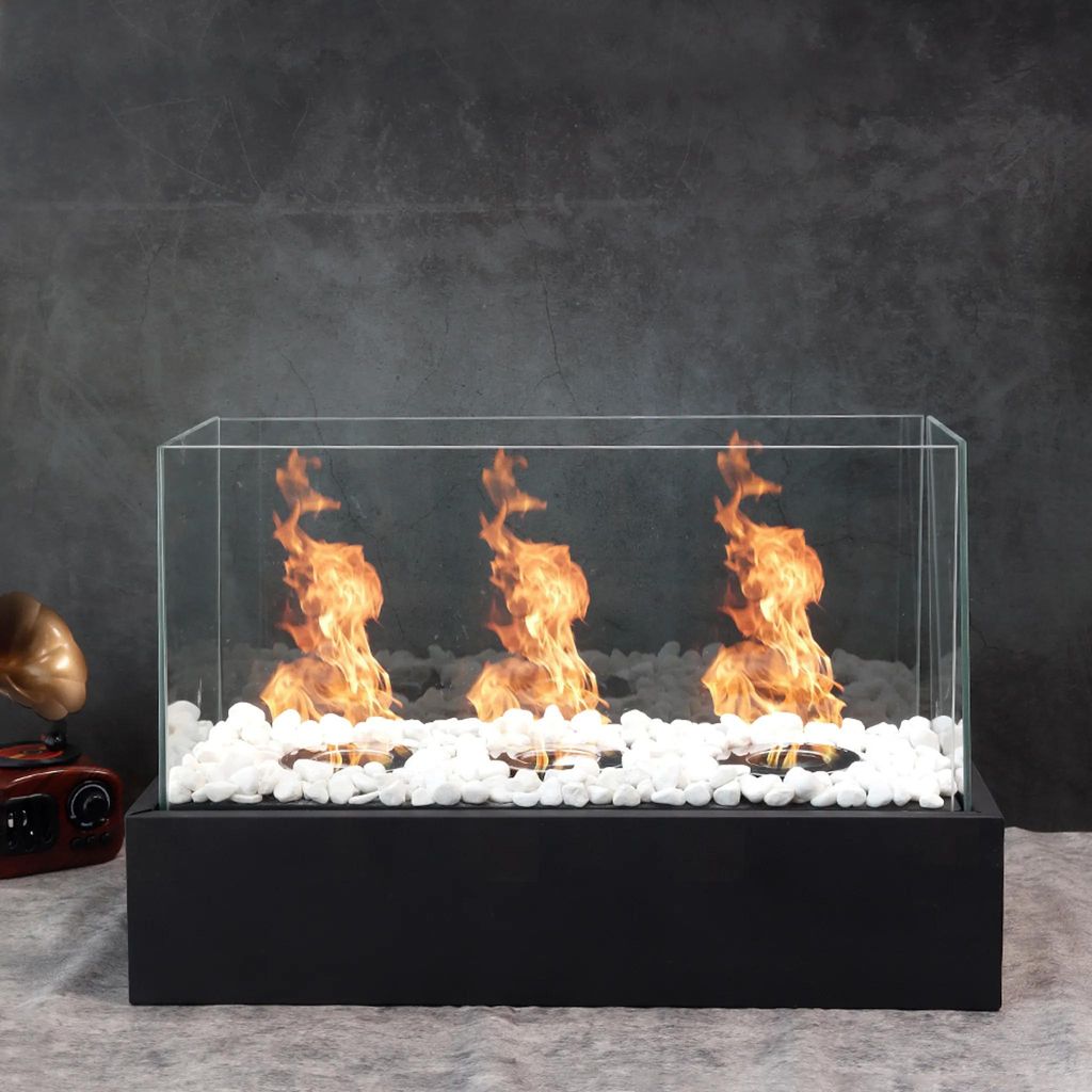 Fiérza Tischkamin XXL, Tischfeuer Komplettset, 46CM, inkl. Produktbild 
