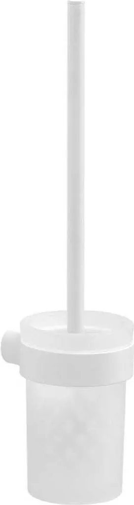 Scopino WC Muro Giacinto Vetro Ottone Bianco Opaco | Arredo Bagno