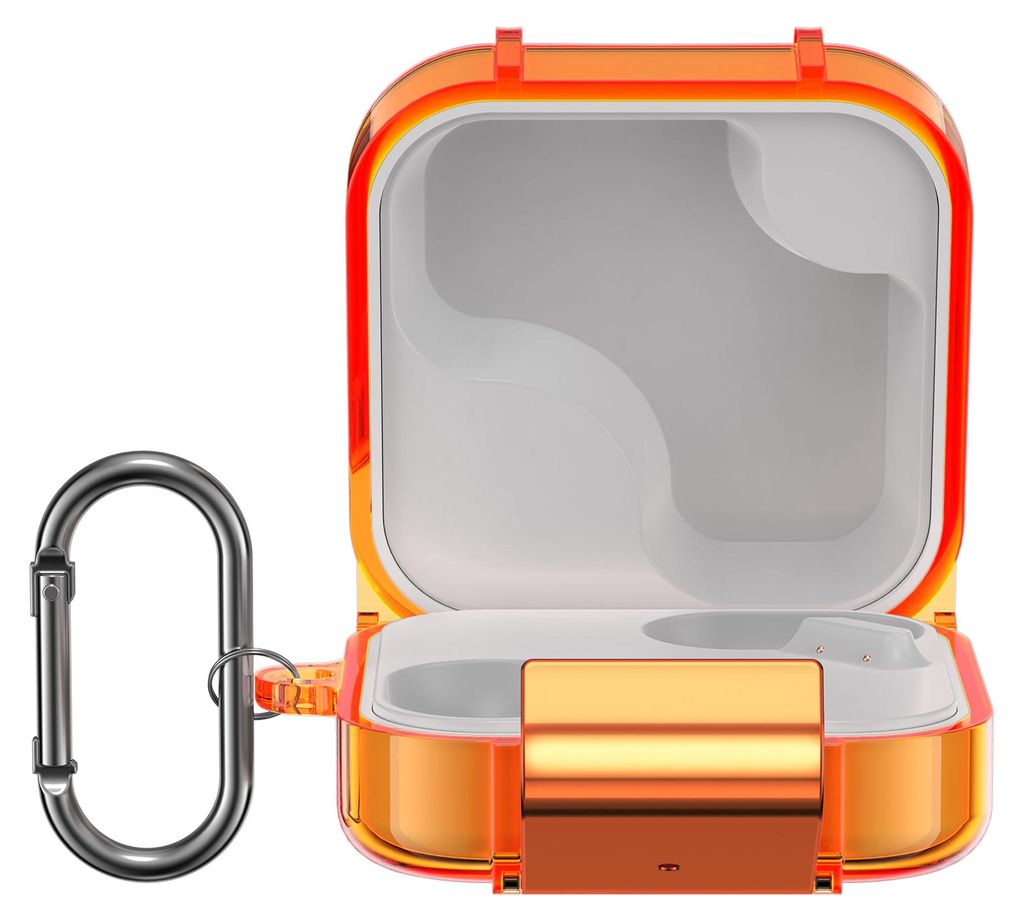 kwmobile Hülle für CMF by Nothing Buds Pro 2 / CMF Buds 2 Plus Case - TPU Silikon Schutzhülle - Kopfhörer Cover - Orange