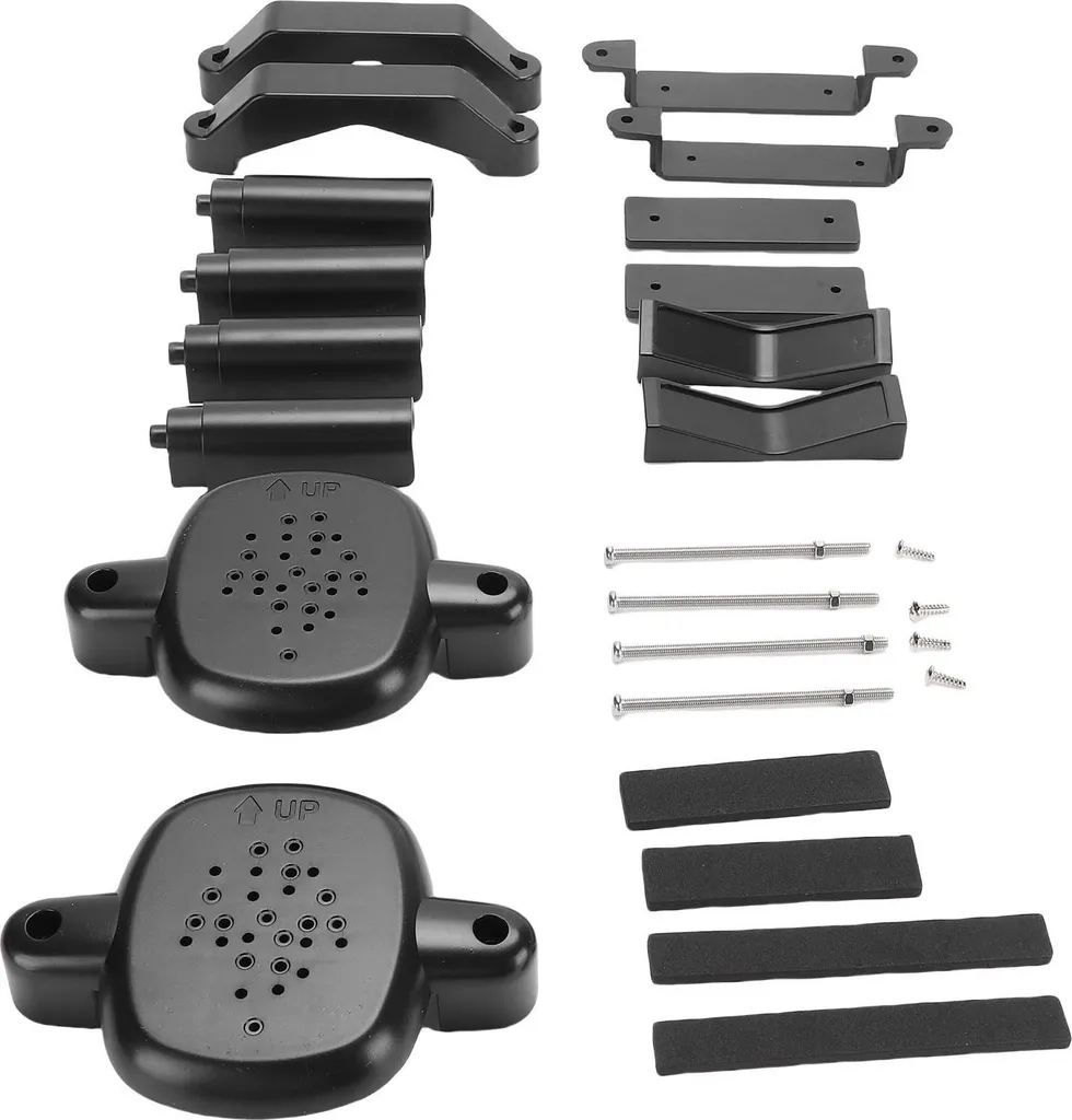 Fixation stable pour barrière enfant sur rampe ronde ou carrée noire
