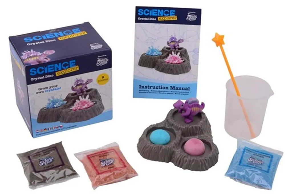 Science Explorer Dino Kristall Set : créez des cristaux préhistoriques
