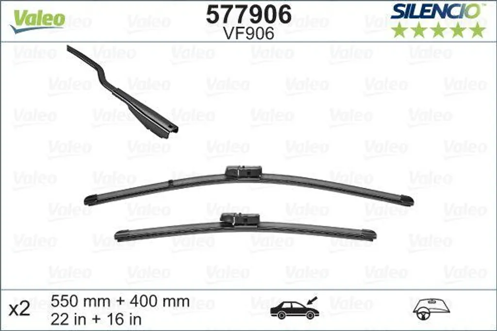 Balai d'essuie-glace Ecosport Valeo 577906 pour une visibilité totale