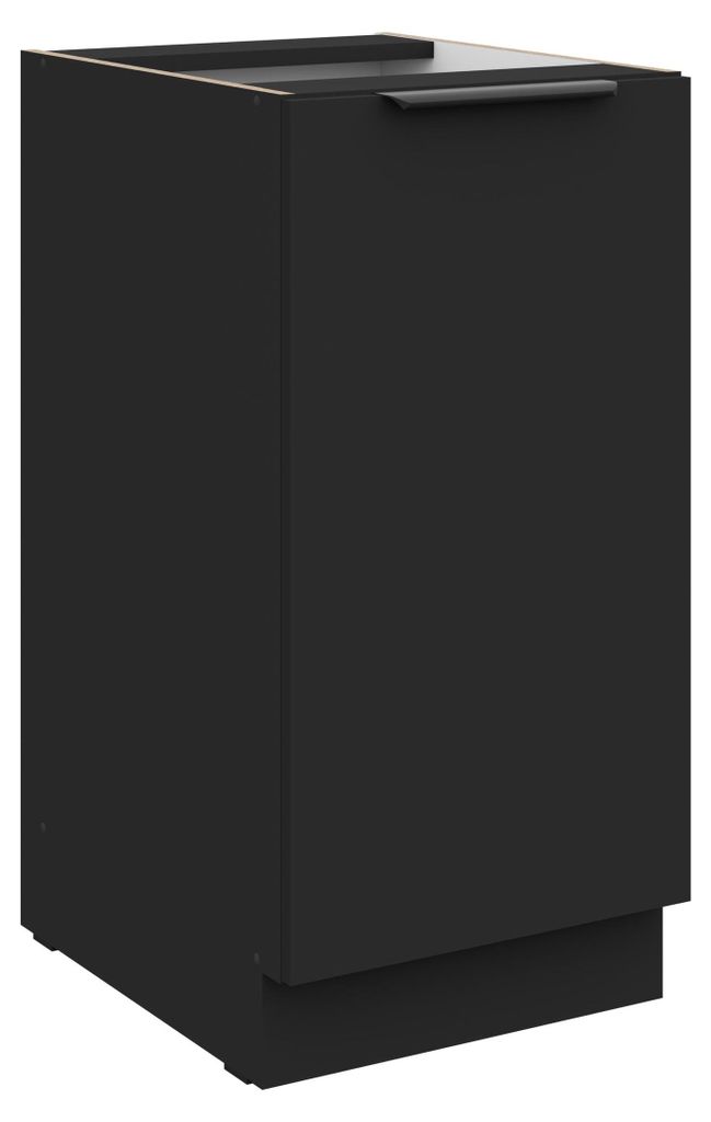 Küchen Unterschrank 40 cm SIENA Schwarz Küche Küchenzeile Produktbild 