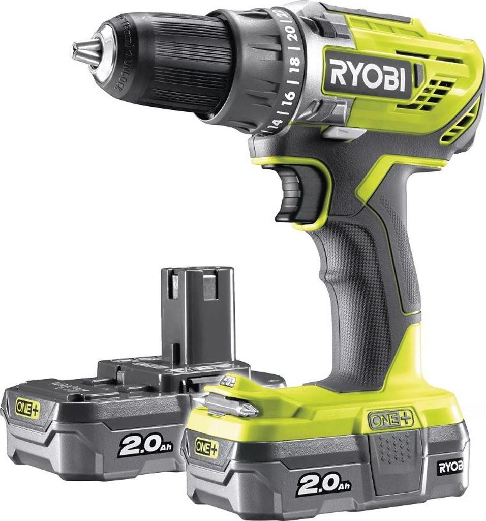 Akku-Bohrschrauber R18Dd3-220S 18V 2*2.0Ah One+ - Produktbild 