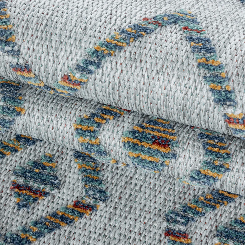 Tapis multicolore Bahama Wavy à textures mixtes 200x290cm résistant - 5
