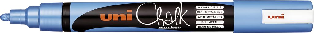uni-ball Kreidemarker Chalk marker PWE5M blau metallic