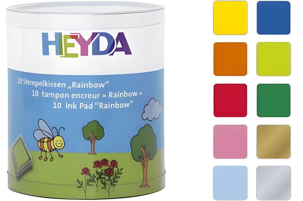 Heyda 204888470 Set di mini tamponi d'inchiostro "Rainbow" Immagine del prodotto 