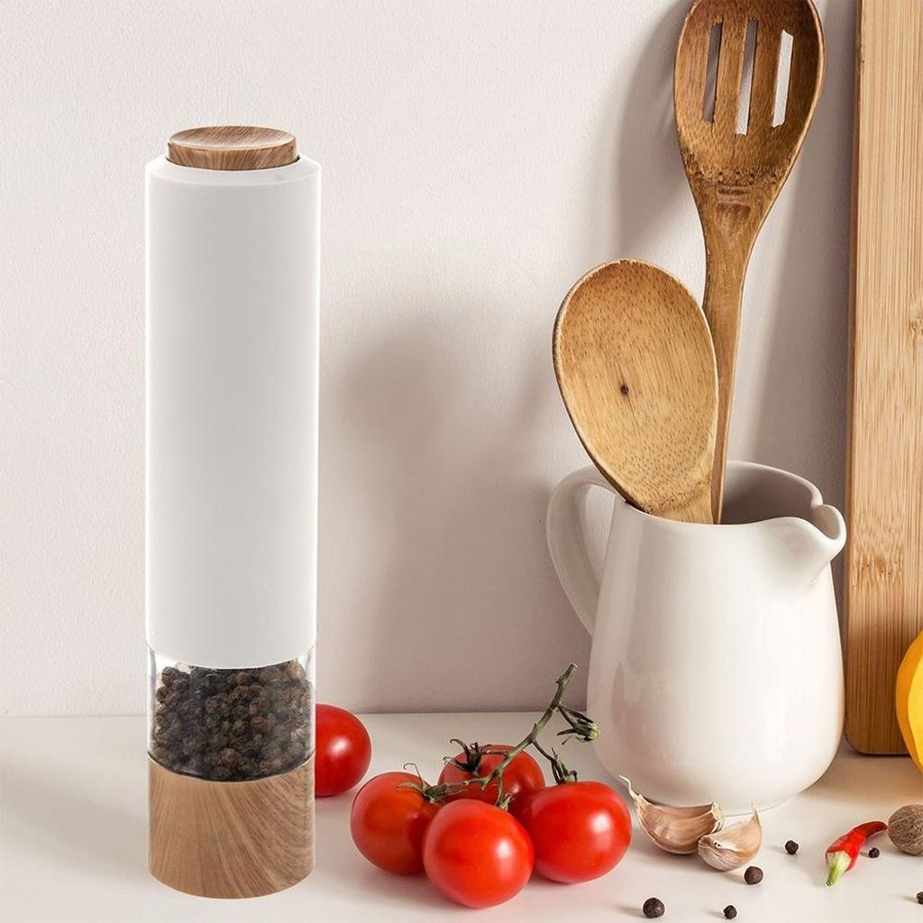 Elektrische Mühle für Pfeffer, Salz und Gewürze, batteriebetrieben