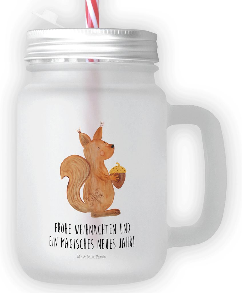 Mr. & Mrs. Panda Glas Eichhörnchen Weihnachtszeit - Produktbild 