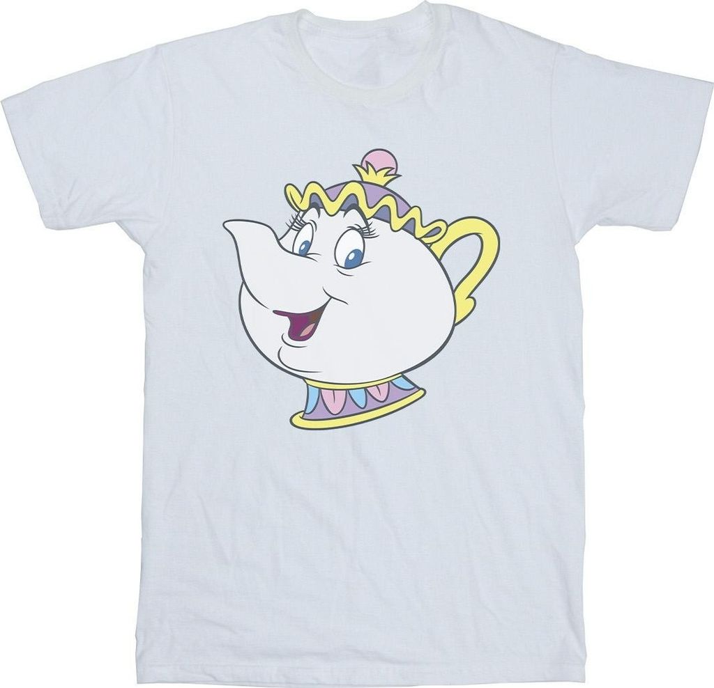 Disney - "Beauty And The Beast Mrs Potts" T-Shirt für Damen BI14322 (L) (Weiß)
