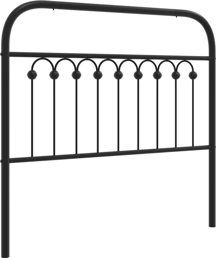 vidaXL Ersatz-Kopfteil Metall Schwarz 100 cm Produktbild 