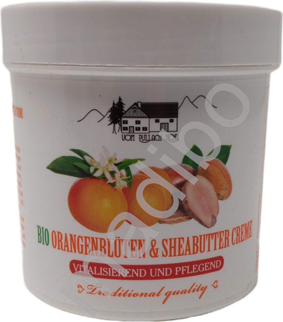 Bio Orangenblüten Sheabutter Creme 250ml - Natürliche Hautpflege vom Pullach Hof