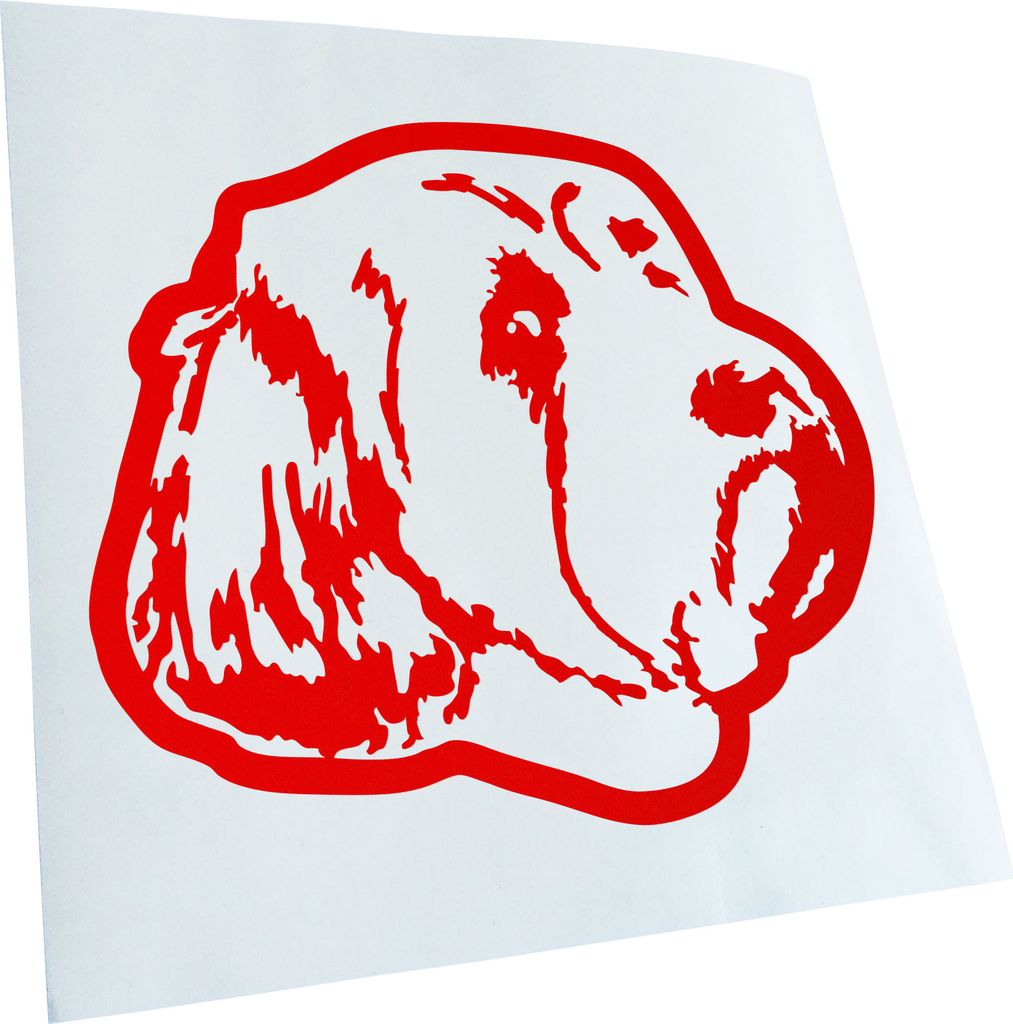 Kiwistar - Autoaufkleber - tibetan terrier Hund - Rot - 50x42cm - Aufkleber für Auto, Laptop, Fahrrad, LKW, Motorrad mehrfarbig JDM Decal Racing