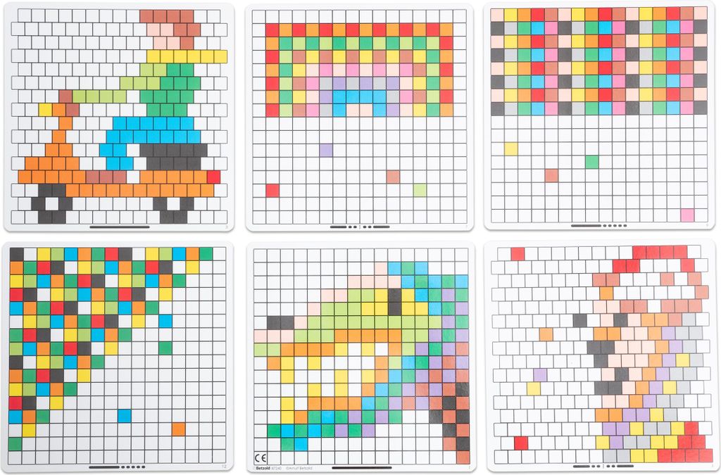 Betzold Mosaik-Arbeitskarten, Lernkarte für Konzentration/Gedächtnis, Motorik/Geschicklichkeit, Räumliche Vorstellung