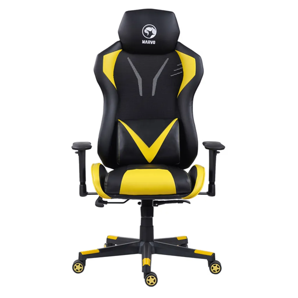 Chaise Gaming Ergonomique Marvo CH-133 Noire pour Bureau et E-sport