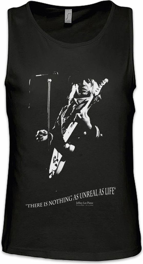 Urban Backwoods Jeffrey Lee Pierce Retro, Ärmelloses T-Shirt, Farbe: Schwarz, Größe: 2XL