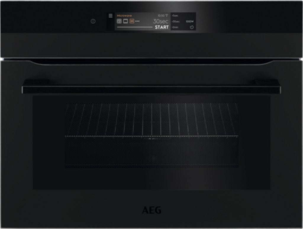 AEG KMK868000T Kompaktbackofen mit Mikrowelle Schwarz