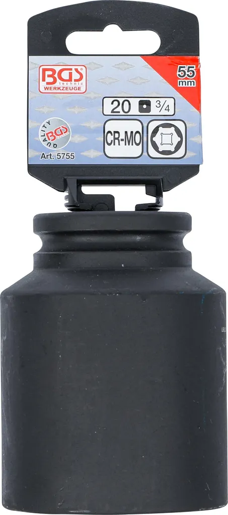 Douille de force 55 mm BGS 5755 pour débloquer écrous difficiles 3/4