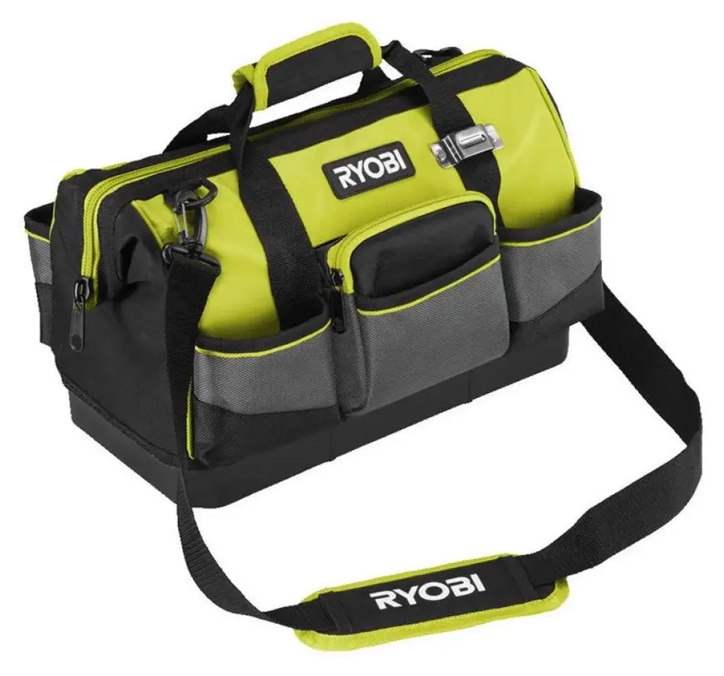 Sacoche à outils Ryobi 22L : fini le désordre avec ses 13 poches pro