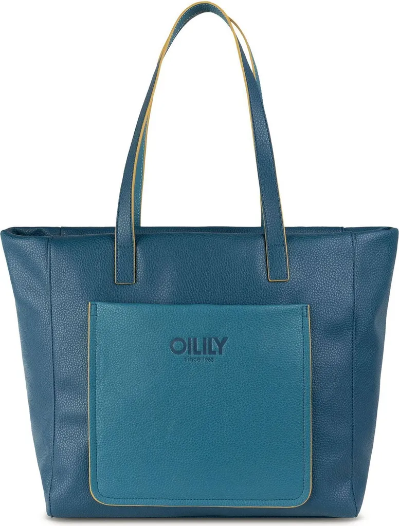 Oilily Steffi Shopper Legion Blue, Grand Sac Bleu Pétrole Pratique