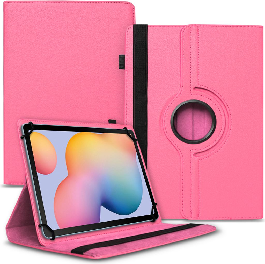 Tablet Tasche Samsung Galaxy Tab S11 S10 S9 S8 S7 FE Hülle 11 Zoll 360 DrehbarFarbe:Pink