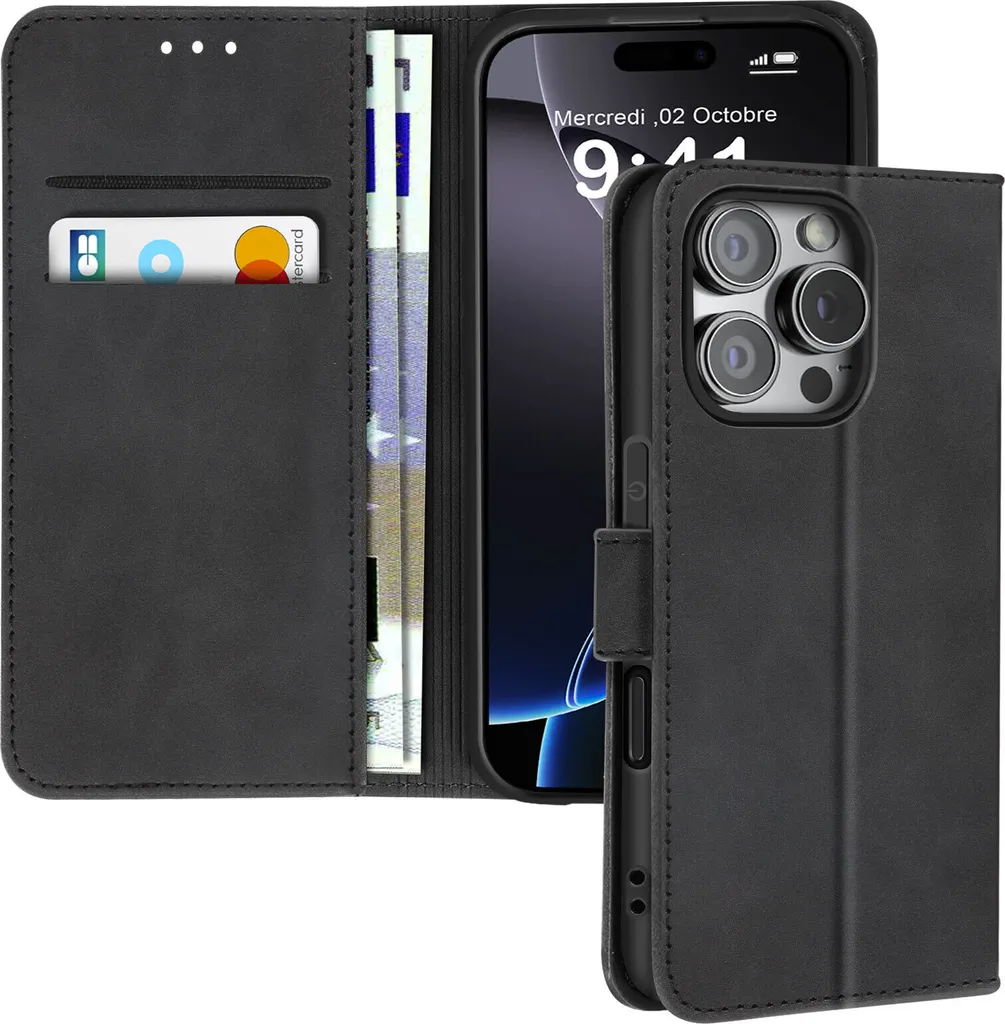 Recensione Custodia Avizar iPhone 16 Pro: Wallet Case Nera e Stand - 1