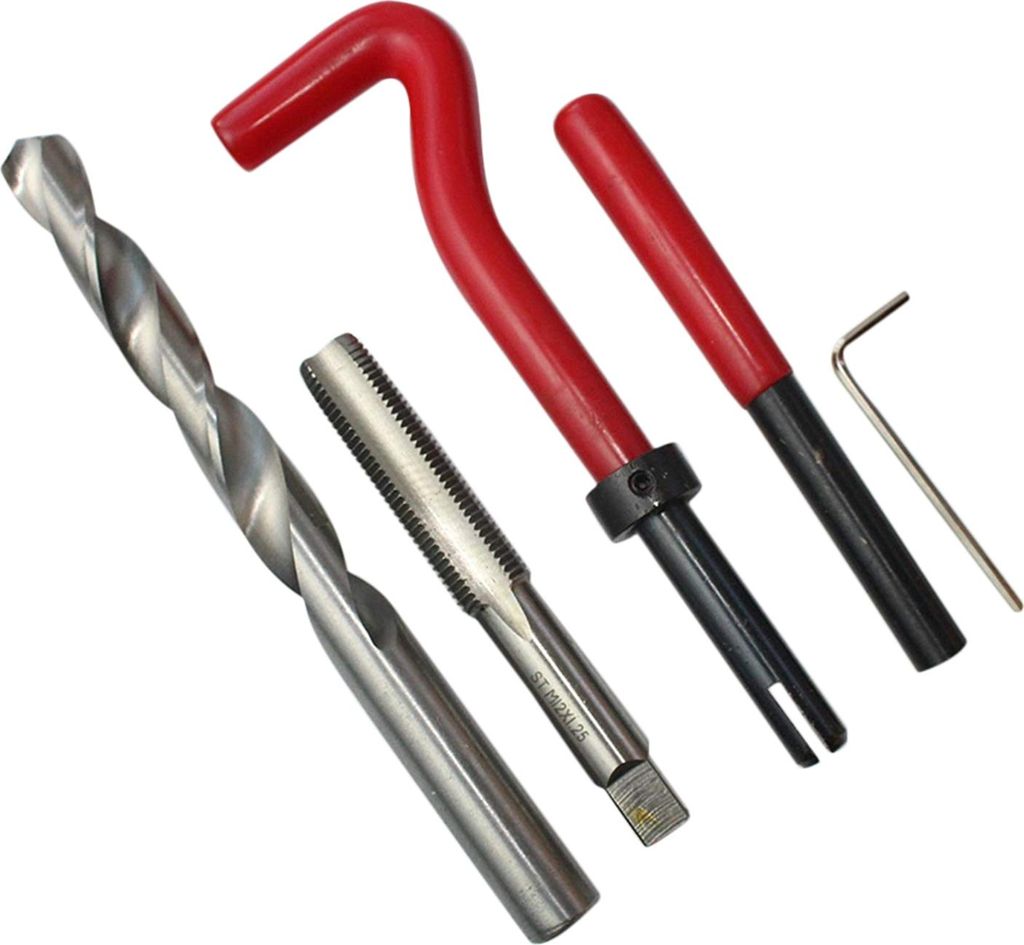 20-teiliges metrisches Gewinde-Reparatureinsatz-Set M5 M6 M8 M10 M14 Helicoil Car Pro Spulenwerkzeug * 1,0